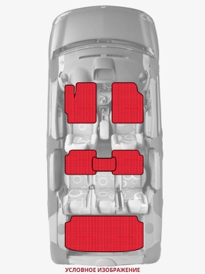 ЭВА коврики «Queen Lux» комплект для Porsche 911
